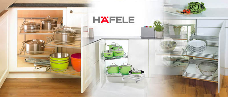Phụ kiện tủ bếp Hafele có thiết kế linh hoạt