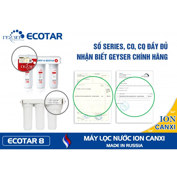máy lọc nước Ecotar 8 số series