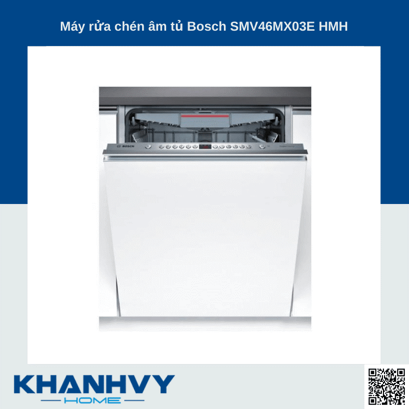 Máy rửa chén âm tủ Bosch SMV46MX03E HMH