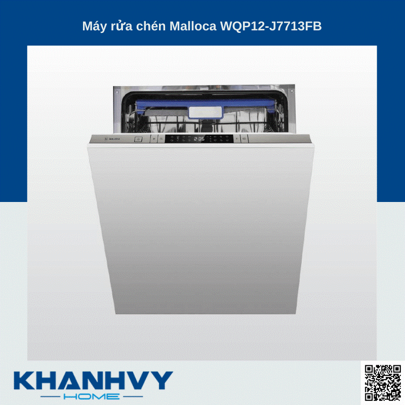 Sản phẩm máy rửa chén Malloca WQP12-J7713FB