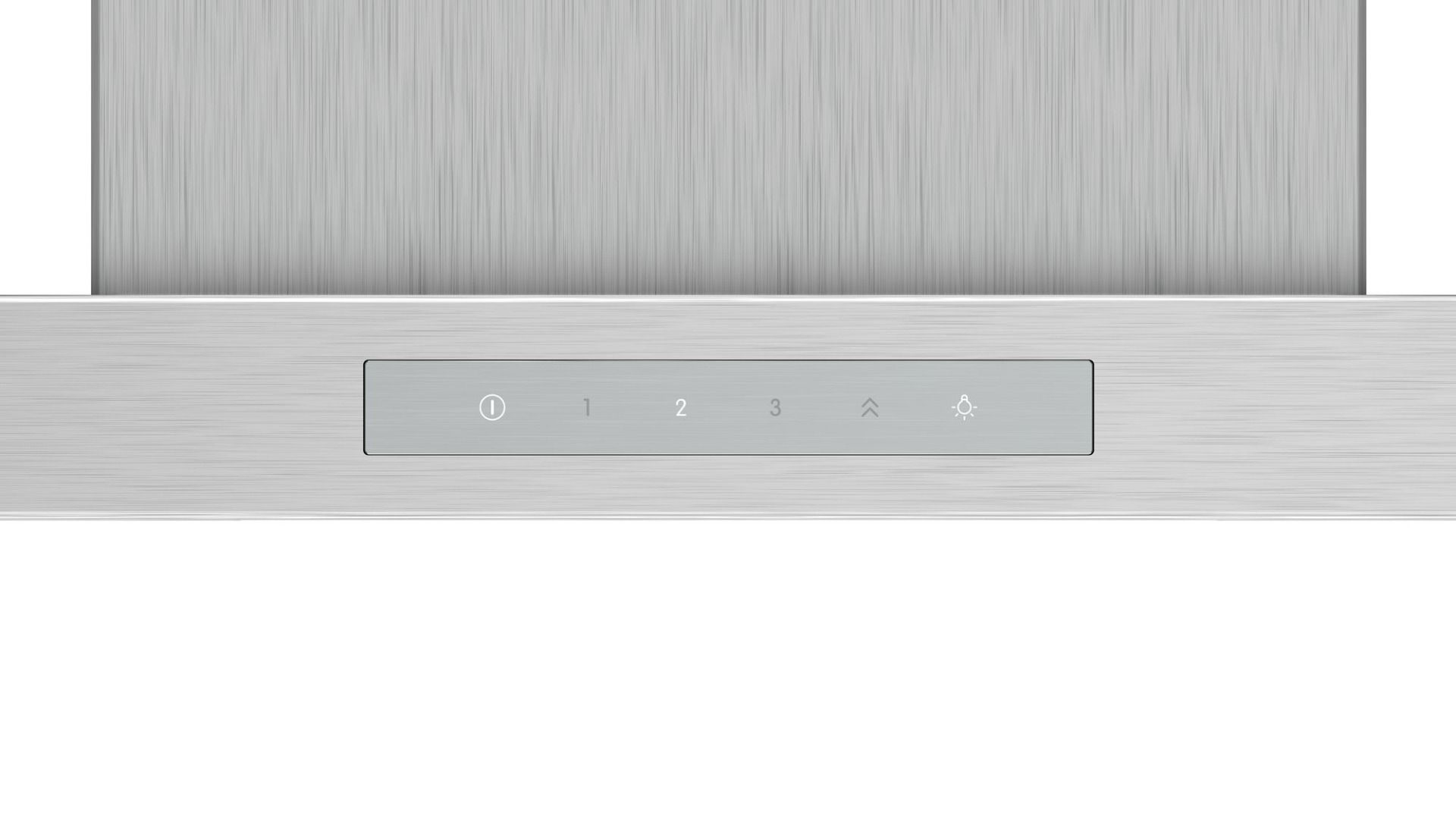 Bảng điều khiển bằng cảm ứng hiện đại trong máy hút khử mùi Bosch DWB77CM50