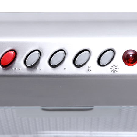 Bảng điều khiển bằng nút nhấn dễ dàng sử dụng của máy hút mùi Teka C 710