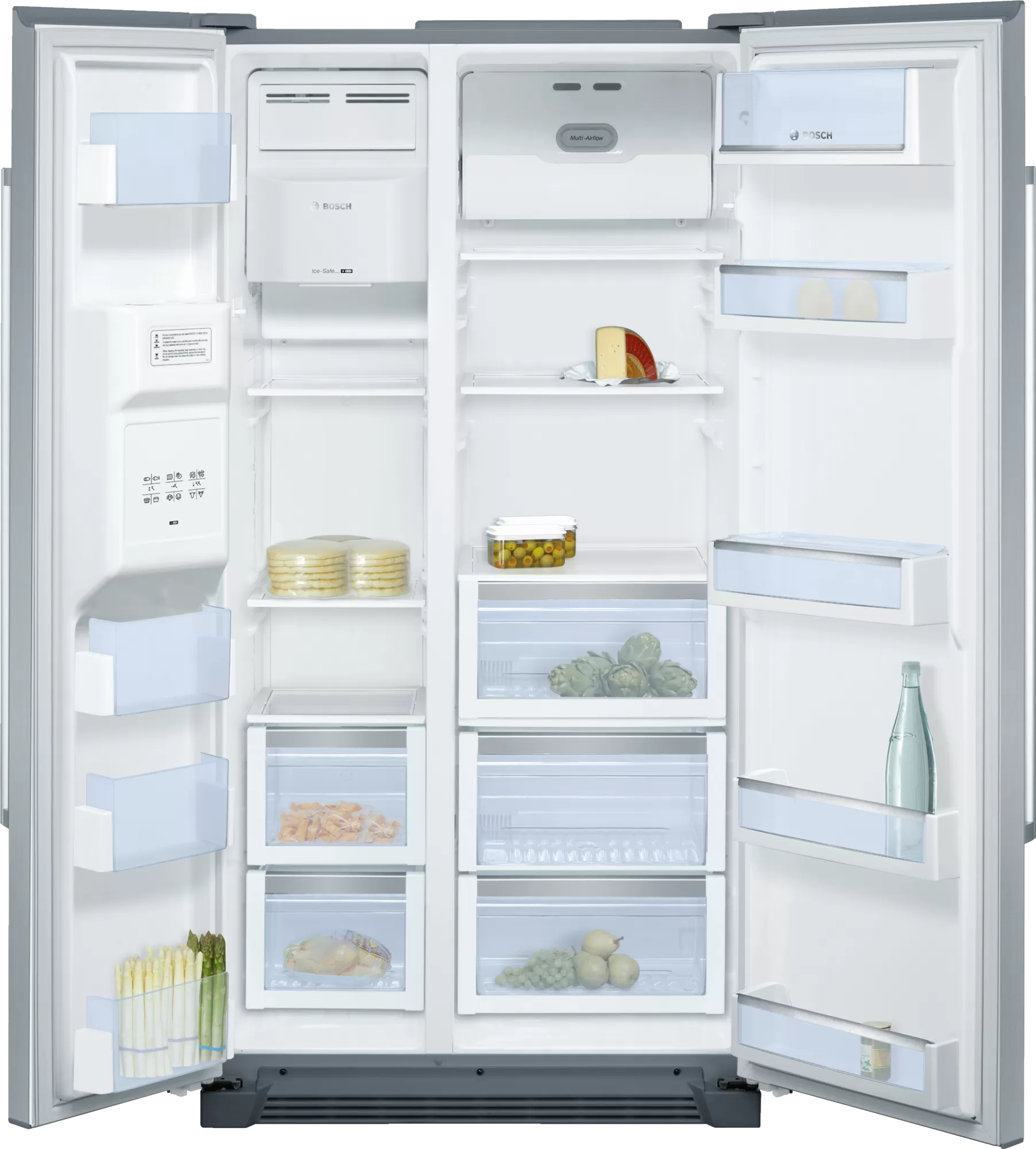 Tủ lạnh Bosch KAN58A75 được thiết kế với nhiều ngăn cho nhiều mục đích sử dụng khác nhau