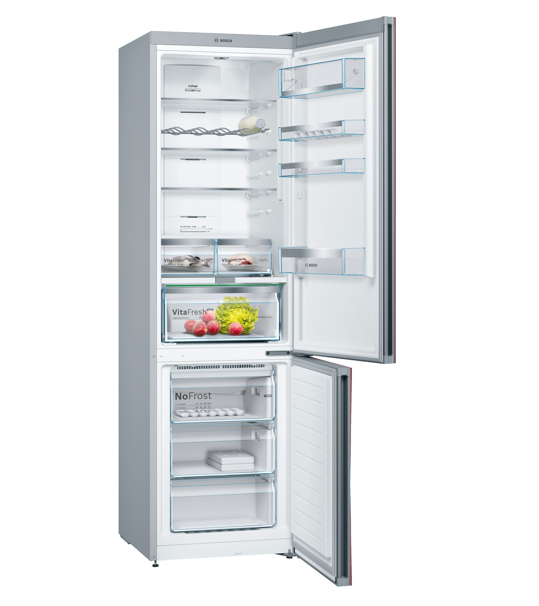 Tủ lạnh Bosch KGN39LR35 được thiết kế với nhiều ngăn cho nhiều mục đích sử dụng khác nhau