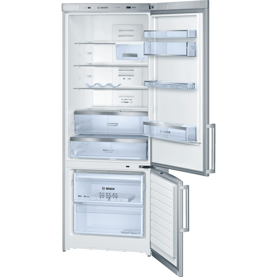Kích thước lắp đặt tủ lạnh Bosch KGN57AI10T (C x R x S) 1856 x 700 x 770 mm