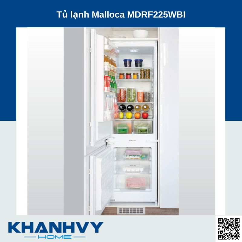 Sản phẩm tủ lạnh Malloca MDRF225WBI