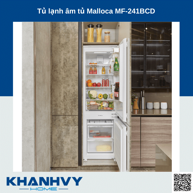 Sản phẩm tủ lạnh âm tủ Malloca MF-241BCD