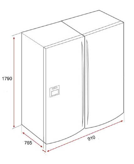 Thông số kỹ thuật của tủ lạnh side by side Teka NFD 650 40666650