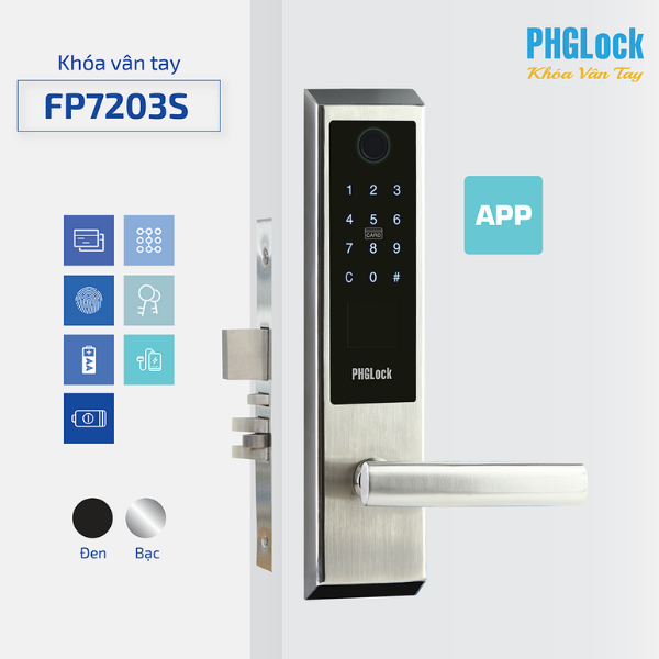 Khóa vân tay PHGlock FP7203S - L App |A
