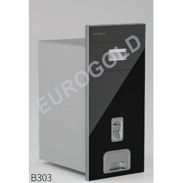 Thùng gạo gương nút nhấn Eurogold B303 Trưng Bày