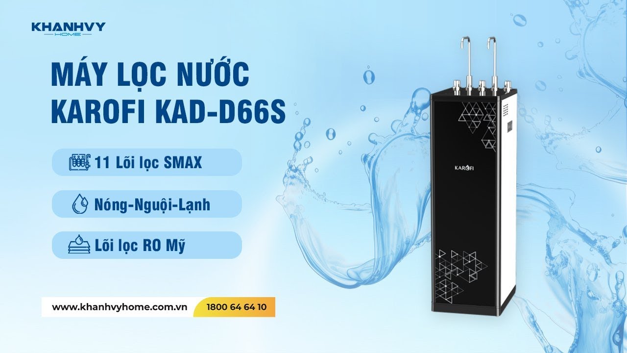 Máy lọc nước nóng lạnh Karofi KAD-D66S | SN