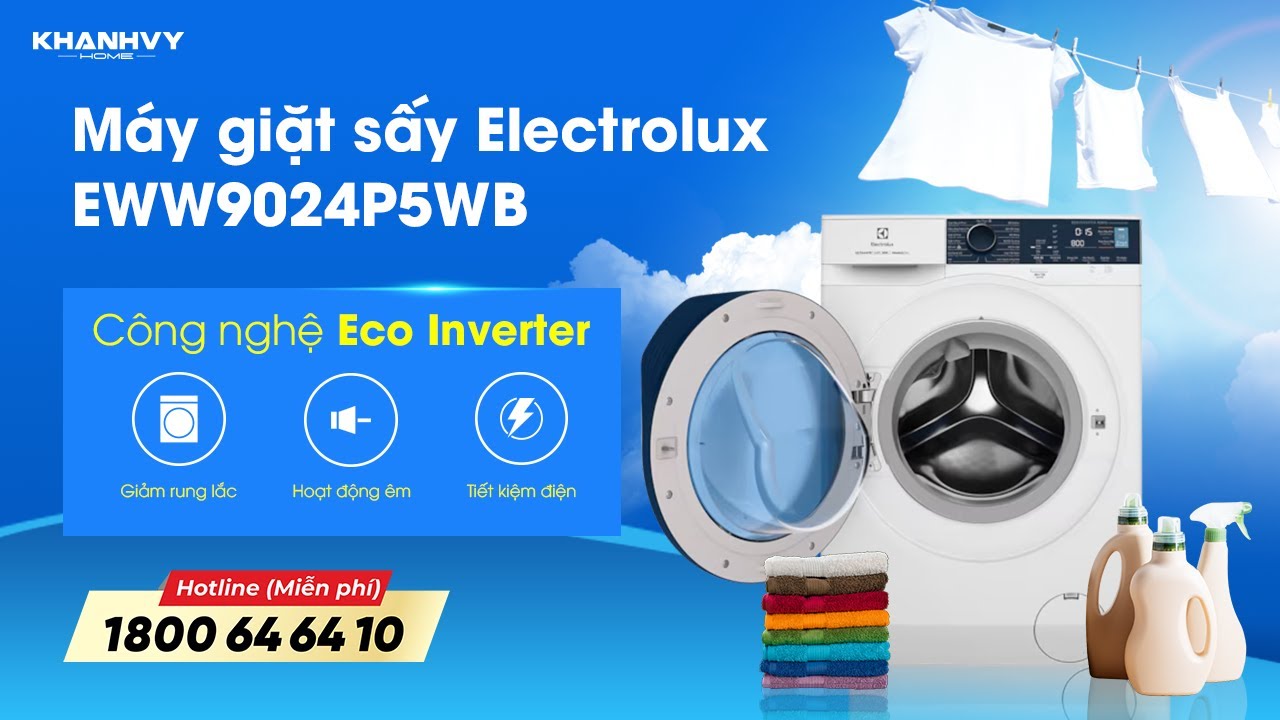 Máy giặt sấy Electrolux EWW9024P5WB |B NEW 100% Outlet T6