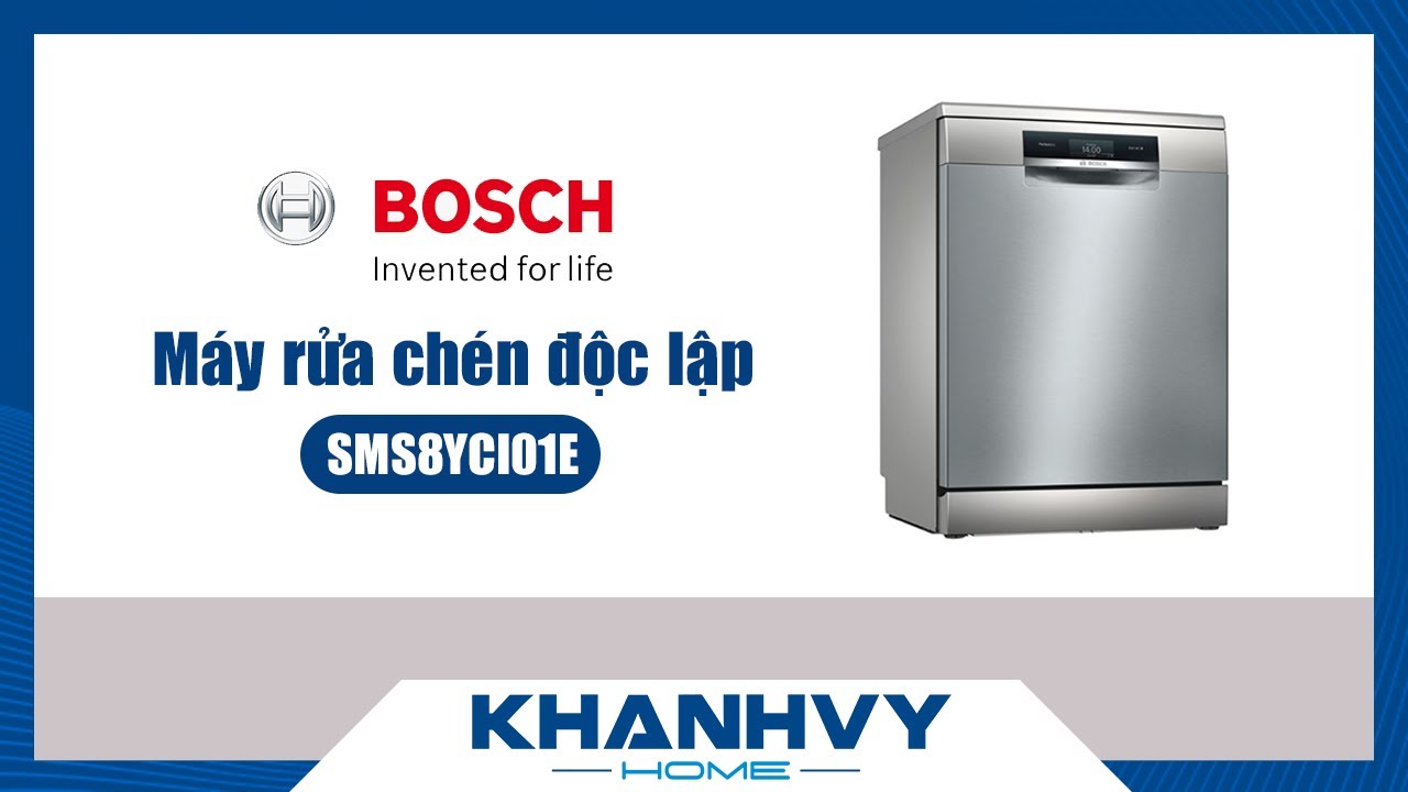 Máy rửa chén độc lập Bosch HMH.SMS8YCI01E Series 8, 14 bộ, Home connect | SN