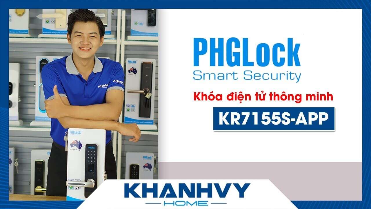 Khóa điện tử PHGLock KR7155G - R App |A