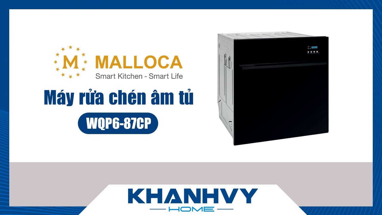 Máy rửa chén âm tủ Malloca WQP6-87CP