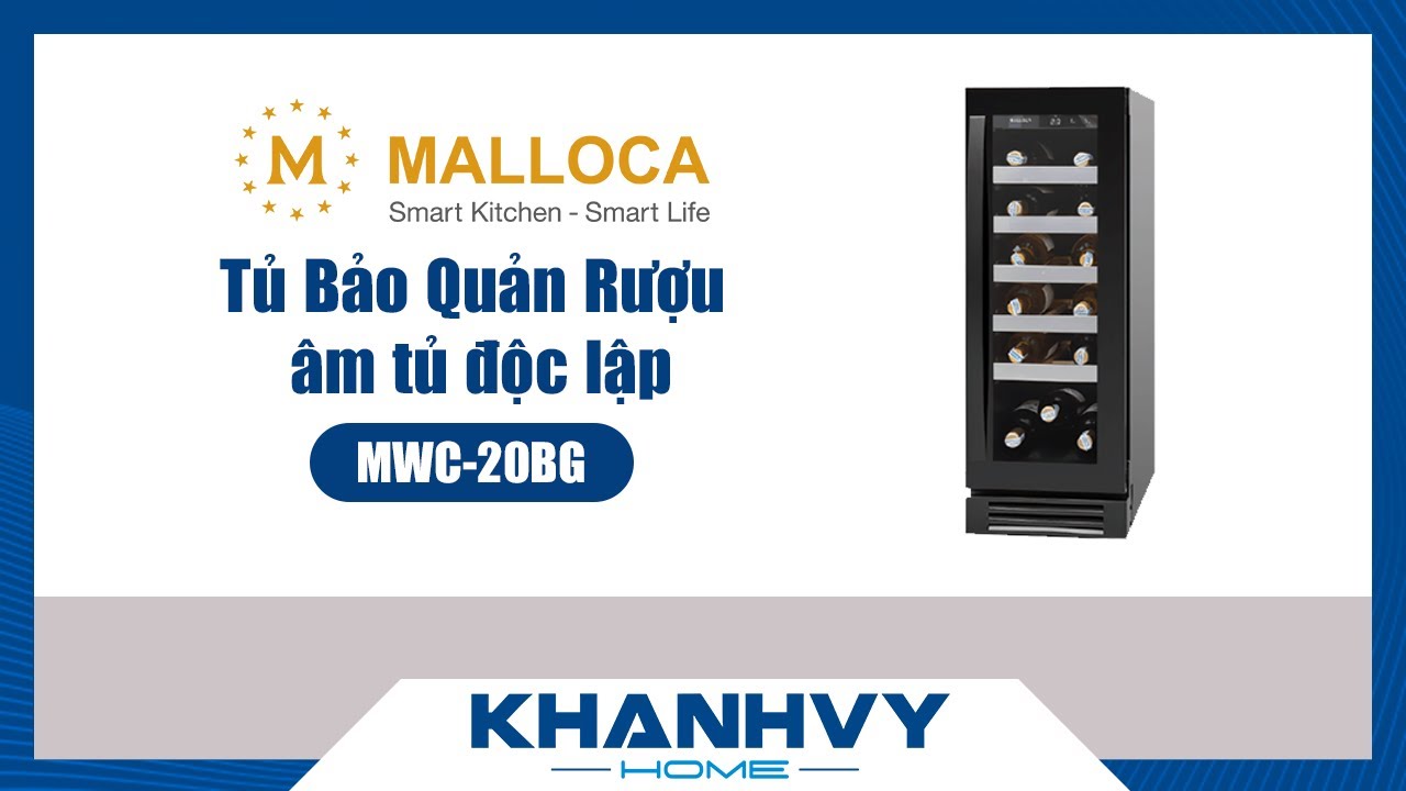 Tủ Bảo Quản Rượu âm tủ/độc lập Malloca MWC-20BG