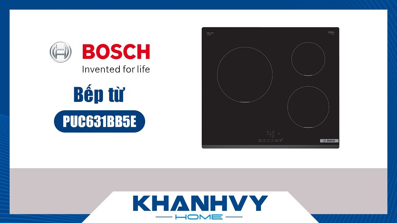 Bếp Từ Bosch 3 Vùng Nấu 60Cm HMH.PUC631BB5E