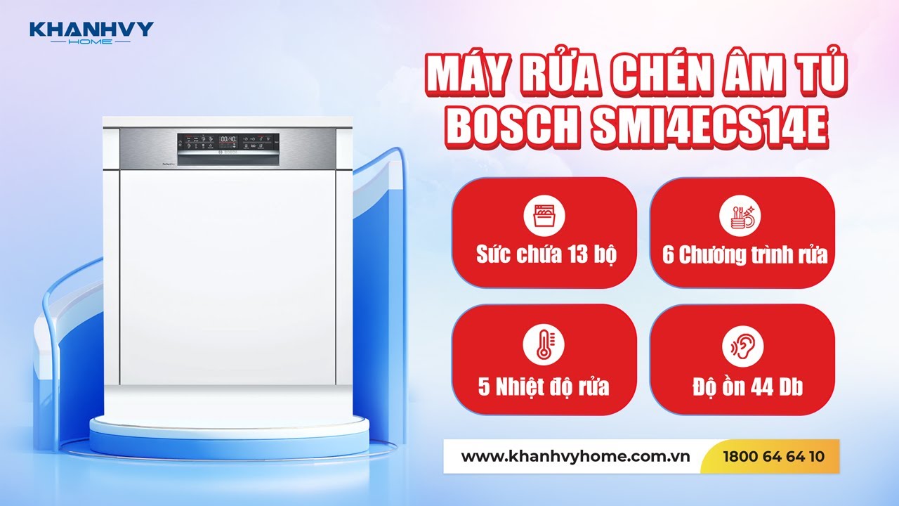 Máy rửa chén âm tủ Bosch TGB.SMI4ECS14E - Serie 4
